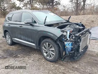 2019 Hyundai Santa Fe Limited with VIN 5NMS5CAD5KH130761, listed as a IAAI auction lot 41473255 with 61,344 mi miles. Bid and sale history available at carsss.com. Image 1.