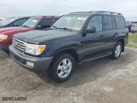 2005 Toyota Land Cruiser with VIN JTEHT05J352070191, listed as a Copart auction lot 79675824 with 163,216 mi miles and Non Repairable. Bid and sale history available at carsss.com. Image 1.