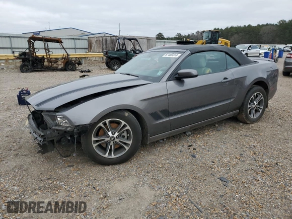 2014 Ford Mustang V6 with VIN 1ZVBP8EM1E5205591, listed as a Copart auction lot 87400314 with 102,002 mi miles and Salvage Title. Bid and sale history available at carsss.com. Image 1.