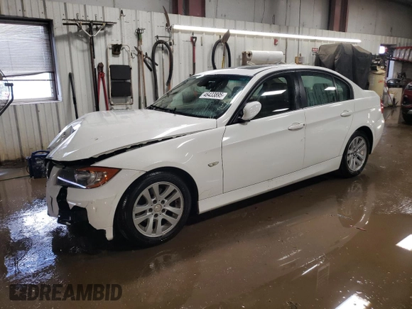 2006 BMW 3 Series 325i with VIN WBAVB13556PT00630, listed as a Copart auction lot 46433895 with 168,688 mi miles and Salvage Title. Bid and sale history available at carsss.com. Image 1.