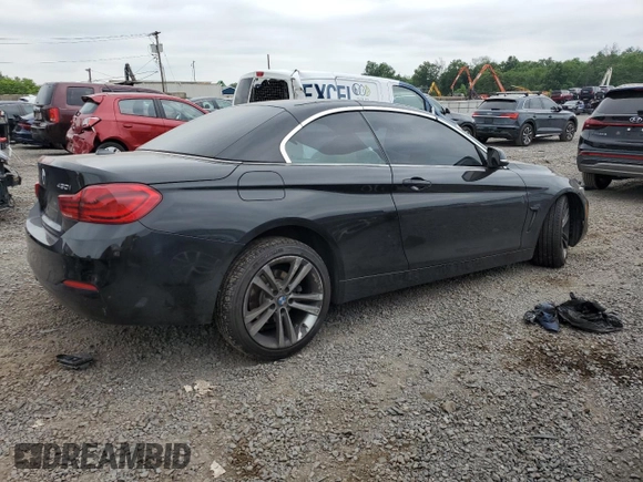 2018 BMW 4 Series 430i xDrive with VIN WBA4Z3C56JEC48743, listed as a Copart auction lot 62464885 with 70,968 mi miles and Salvage title. Bid and sale history available at DreamBid. Image 3.