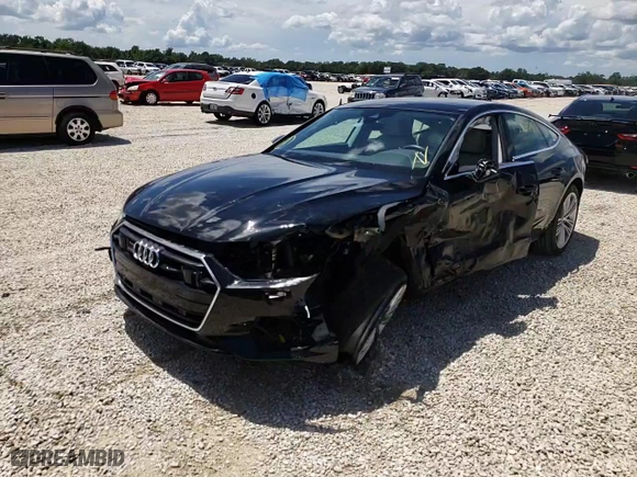 2020 Audi A7 Premium Plus with VIN WAUR2AF21LN017670, listed as a Copart auction lot 58186182 with 25,609 mi miles and Non Repairable. Bid and sale history available at carsss.com. Image 11.