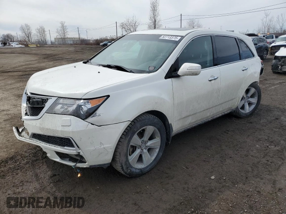 2012 Acura MDX Advance with VIN 2HNYD2H62CH001480, listed as a Copart auction lot 52713375 with 295,995 mi miles and Salvage title. Bid and sale history available at DreamBid. Image 1.