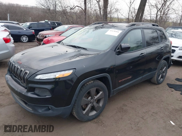 2016 Jeep Cherokee Latitude with VIN 1C4PJLCB1GW256777, listed as a IAAI auction lot 41150466 with 133,000 mi miles. Bid and sale history available at carsss.com. Image 17.