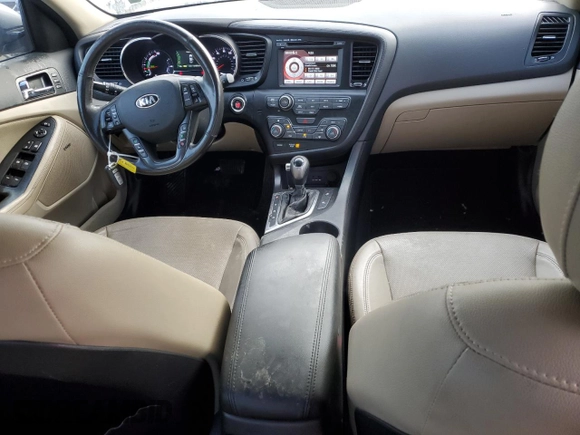 2013 Kia Optima Hybrid EX with VIN KNAGM4AD6D5041007, listed as a Copart auction lot 82535894 with 137,306 mi miles and Salvage Title. Bid and sale history available at carsss.com. Image 8.