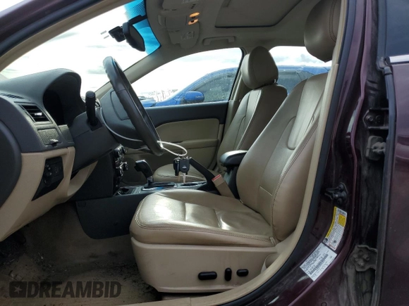 2012 Ford Fusion SEL with VIN 3FAHP0JA8CR424770, listed as a Copart auction lot 44046345 with 218,408 mi miles and Salvage title. Bid and sale history available at DreamBid. Image 7.