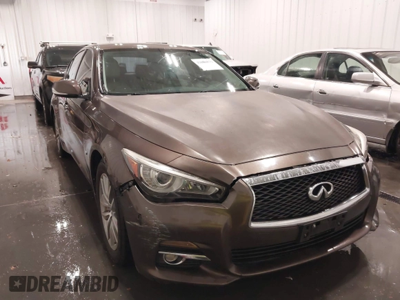 2015 Infiniti Q50 Premium z VIN JN1BV7ARXFM418280, wystawiony jako IAAI lot #42080879 z przebiegiem 126 411 mil mil oraz . Historia ofert i sprzedaży dostępna na DreamBid. Obrazek 6.
