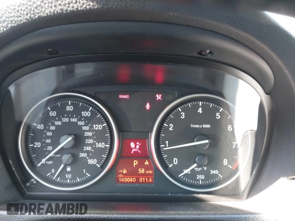 2011 BMW 3 Series 335i with VIN WBAPM5C59BE576258, listed as a IAAI auction lot 37578623 with 140,040 mi miles. Bid and sale history available at carsss.com. Image 7.