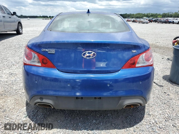 2011 Hyundai Genesis Coupe Grand Touring with VIN KMHHU6KH7BU045523, listed as a Copart auction lot 60708495 with Not provided miles and Salvage title. Bid and sale history available at DreamBid. Image 6.