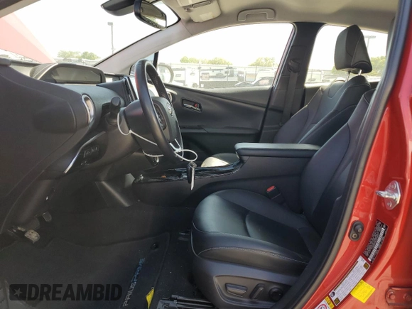 2021 Toyota Prius LE with VIN JTDKAMFP8M3179507, listed as a Copart auction lot 52571255 with 88,966 mi miles and Salvage Title. Bid and sale history available at DreamBid. Image 7.