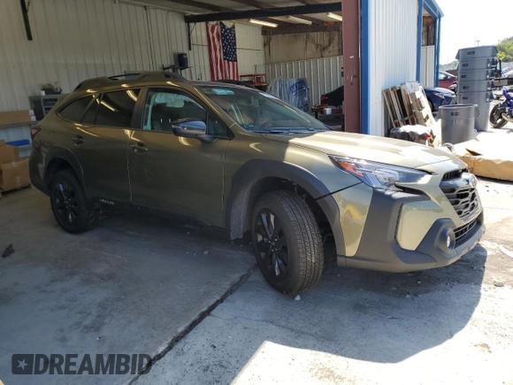 2025 Subaru Outback Onyx with VIN 4S4BTALCXS3173503, listed as a Copart auction lot 61924055 with 6,330 mi miles and Salvage title. Bid and sale history available at DreamBid. Image 4.