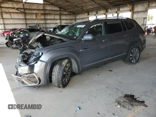 2022 Volkswagen Atlas SEL Premium R-Line with VIN 1V2FR2CA2NC505672, listed as a Copart auction lot 59145505 with 52,420 mi miles and Salvage title. Bid and sale history available at DreamBid. Image 1.