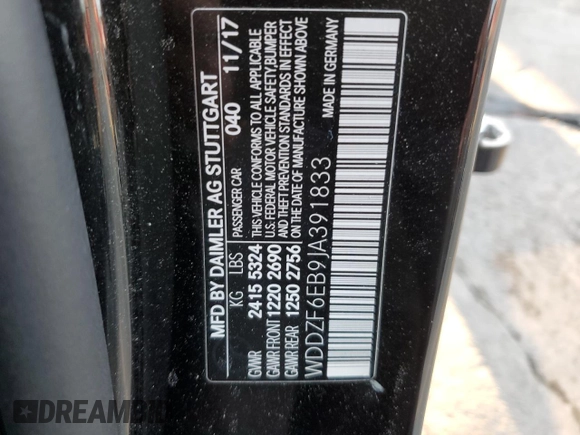 2018 Mercedes-Benz E-Class AMG E 43 with VIN WDDZF6EB9JA391833, listed as a Copart auction lot 44266535 with 38,366 mi miles and Salvage Title. Bid and sale history available at carsss.com. Image 13.