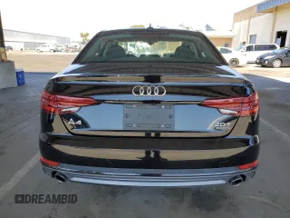 2018 Audi A4 Premium with VIN WAUDNAF45JN009698, listed as a Copart auction lot 56996875 with 39,134 mi miles and Salvage title. Bid and sale history available at DreamBid. Image 6.