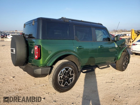 2024 Ford Bronco Outer Banks with VIN 1FMDE8BHXRLB04524, listed as a Copart auction lot 87458424 with 837 mi miles and Salvage Title. Bid and sale history available at DreamBid. Image 3.