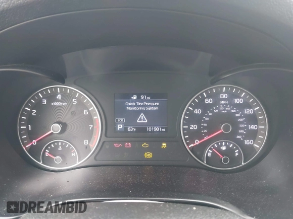 2019 Kia Optima LX z VIN 5XXGT4L3XKG285486, wystawiony jako IAAI lot #41872981 z przebiegiem 101 981 mil mil oraz . Historia ofert i sprzedaży dostępna na DreamBid. Obrazek 7.