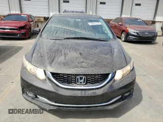 2014 Honda Civic EX-L with VIN 2HGFB2F97EH505110, listed as a Copart auction lot 50043125 with 158,127 mi miles and Salvage Title. Bid and sale history available at DreamBid. Image 5.