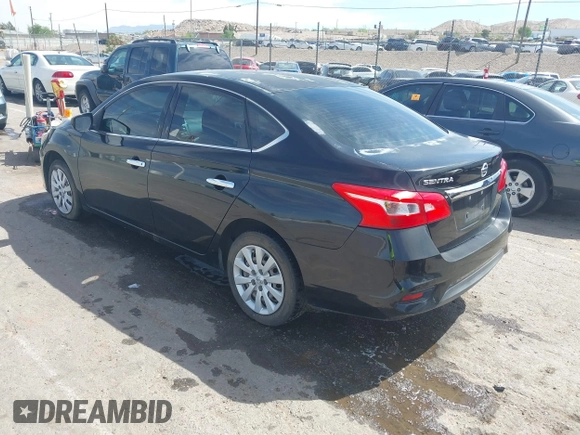 2016 Nissan Sentra S with VIN 3N1AB7AP5GY290872, listed as a IAAI auction lot 42130680 with 93,055 mi miles. Bid and sale history available at carsss.com. Image 3.