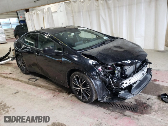 2023 Toyota Prius LE with VIN JTDADABU1P3001889, listed as a Copart auction lot 47177665 with 45,439 mi miles and Salvage Title. Bid and sale history available at DreamBid. Image 4.