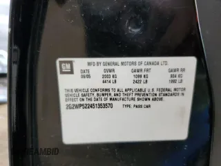 2005 Pontiac Grand Prix z VIN 2G2WP522451353570, wystawiony jako Copart lot #54862415 z przebiegiem 221 492 mil mil oraz Szkoda całkowita • Salvage title. Historia ofert i sprzedaży dostępna na DreamBid. Obrazek 12.