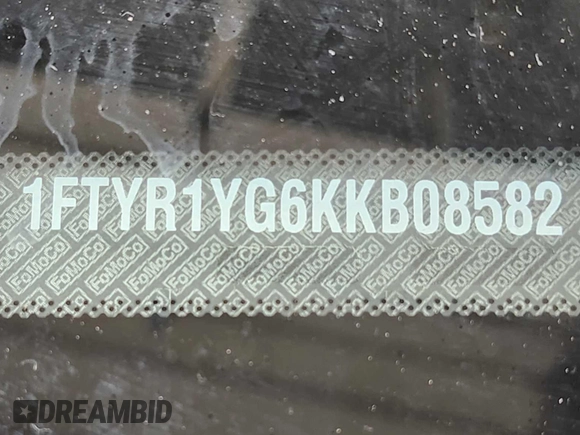 2019 Ford Transit с VIN 1FTYR1YG6KKB08582, выставлен на аукционе IAAI как лот 42683210 с пробегом 144 026 миль миль и . История ставок и продаж доступна на DreamBid. Изображение 10.