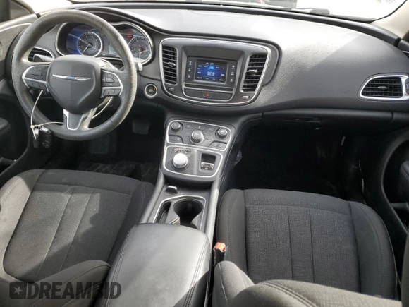 2016 Chrysler 200 LX with VIN 1C3CCCFB3GN185760, listed as a Copart auction lot 47196615 with 89,766 mi miles and Salvage Title. Bid and sale history available at carsss.com. Image 8.