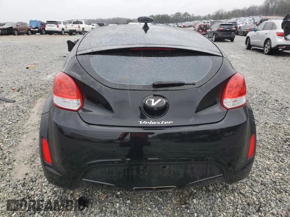 2017 Hyundai Veloster Value Edition with VIN KMHTC6AD4HU322097, listed as a Copart auction lot 47847235 with 64,675 mi miles and Salvage Title. Bid and sale history available at carsss.com. Image 6.