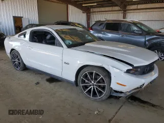 2011 Ford Mustang GT with VIN 1ZVBP8CF1B5160510, listed as a Copart auction lot 46931425 with Not Provided miles and Salvage Title. Bid and sale history available at carsss.com. Image 4.