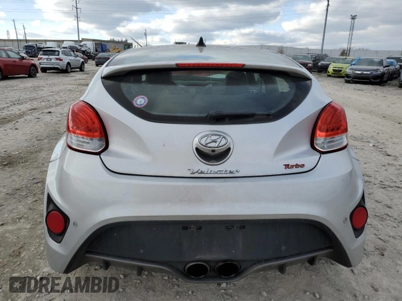 2016 Hyundai Veloster Turbo with VIN KMHTC6AE5GU275735, listed as a Copart auction lot 82707824 with 105,870 mi miles and Salvage Title. Bid and sale history available at carsss.com. Image 6.