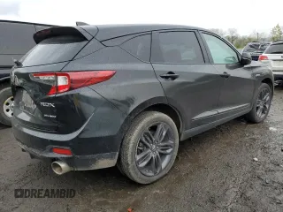 2021 Acura RDX w/A-Spec Package with VIN 5J8TC2H61ML008672, listed as a Copart auction lot 47183693 with 0 mi miles. Bid and sale history available at carsss.com. Image 3.