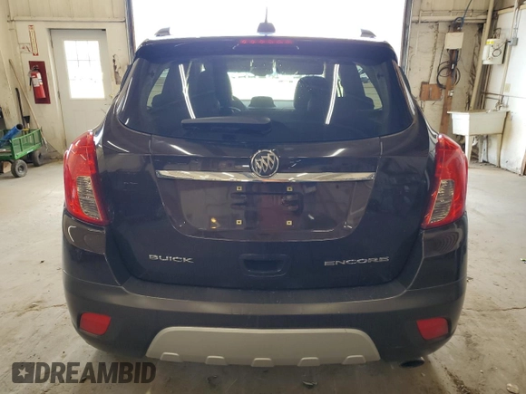 2016 Buick Encore Leather with VIN KL4CJCSB9GB595143, listed as a Copart auction lot 53814755 with 167,232 mi miles and Salvage Title. Bid and sale history available at carsss.com. Image 6.