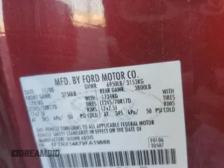 2009 Ford F-150 STX with VIN 1FTRX14879FA19888, listed as a Copart auction lot 49553515 with 112,629 mi miles and Clean Title. Bid and sale history available at carsss.com. Image 12.