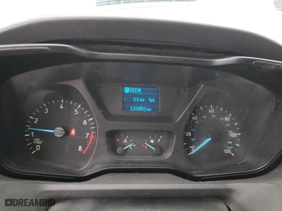 2016 Ford Transit Cargo Van with VIN 1FTYR1ZM1GKA46634, listed as a Copart auction lot 44761535 with 135,002 mi miles and Salvage Title. Bid and sale history available at carsss.com. Image 9.