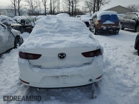 2021 Mazda 3 Select with VIN 3MZBPBBM6MM207797, listed as a Copart auction lot 44847015 with 92,310 mi miles and Salvage Title. Bid and sale history available at carsss.com. Image 6.