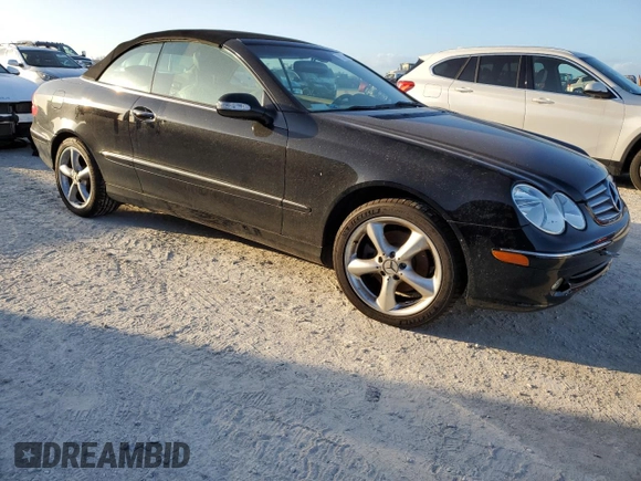 2005 Mercedes-Benz CLK-Class 3.2L with VIN WDBTK65J45F139806, listed as a Copart auction lot 78897124 with 0 mi miles and Salvage Title. Bid and sale history available at carsss.com. Image 4.