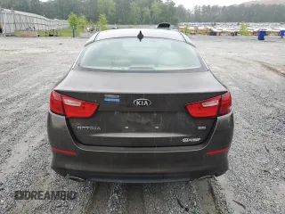 2015 Kia Optima LX with VIN 5XXGM4A70FG361516, listed as a Copart auction lot 58565875 with 108,041 mi miles and Salvage title. Bid and sale history available at DreamBid. Image 6.