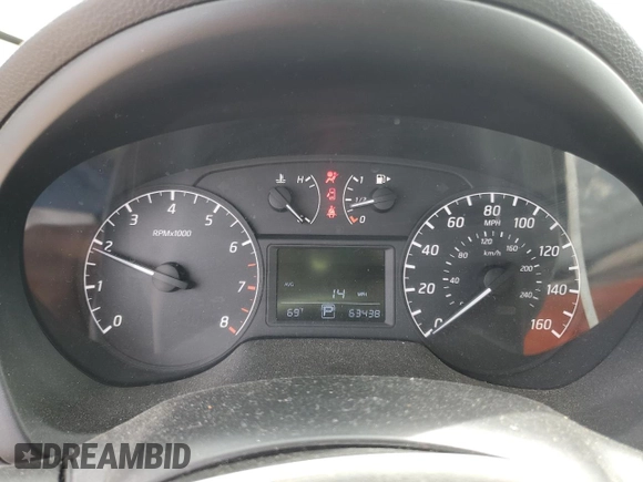 2017 Nissan Sentra S with VIN 3N1AB7AP7HY212742, listed as a Copart auction lot 54437495 with 63,438 mi miles and Salvage title. Bid and sale history available at DreamBid. Image 9.