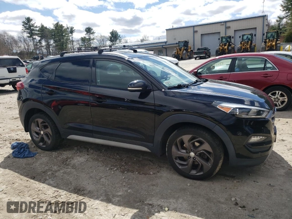 2018 Hyundai Tucson Sport z VIN KM8J3CAL5JU792853, wystawiony jako Copart lot #53030245 z przebiegiem 84 306 mil mil oraz Szkody całkowita. Historia ofert i sprzedaży dostępna na DreamBid. Obrazek 4.