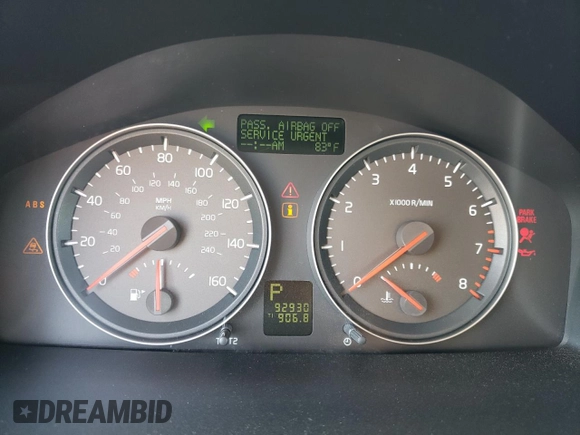 2007 Volvo C70 with VIN YV1MC68217J026395, listed as a Copart auction lot 52525275 with 92,930 mi miles and Clean Title. Bid and sale history available at carsss.com. Image 9.