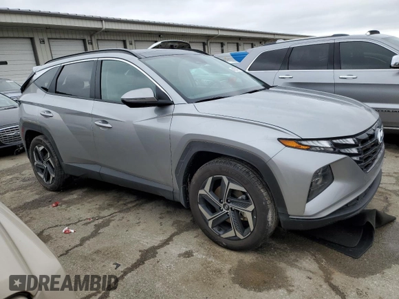 2024 Hyundai Tucson SEL Convenience with VIN KM8JCCD14RU203975, listed as a Copart auction lot 44307475 with 7,528 mi miles and Salvage Title. Bid and sale history available at carsss.com. Image 4.