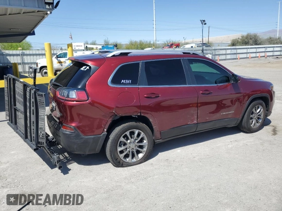 2019 Jeep Cherokee Latitude Plus with VIN 1C4PJLLB9KD373205, listed as a Copart auction lot 52034245 with 49,912 mi miles and Salvage title. Bid and sale history available at DreamBid. Image 3.
