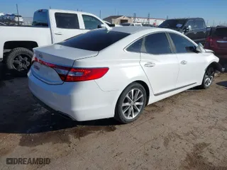 2016 Hyundai Azera with VIN KMHFG4JG9GA505754, listed as a IAAI auction lot 41386211 with 105,669 mi miles. Bid and sale history available at carsss.com. Image 4.