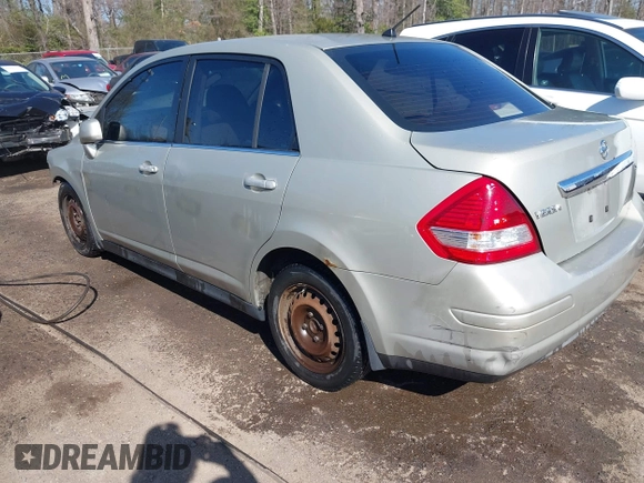 2007 Nissan Versa 1.8 SL with VIN 3N1BC11E37L445168, listed as a IAAI auction lot 41895403 with 1 mi miles. Bid and sale history available at carsss.com. Image 3.