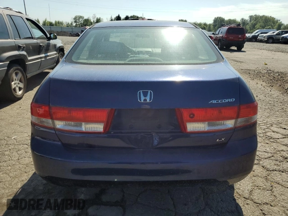 2004 Honda Accord LX with VIN 1HGCM563X4A087679, listed as a Copart auction lot 62972585 with 223,588 mi miles and Clean title. Bid and sale history available at DreamBid. Image 6.