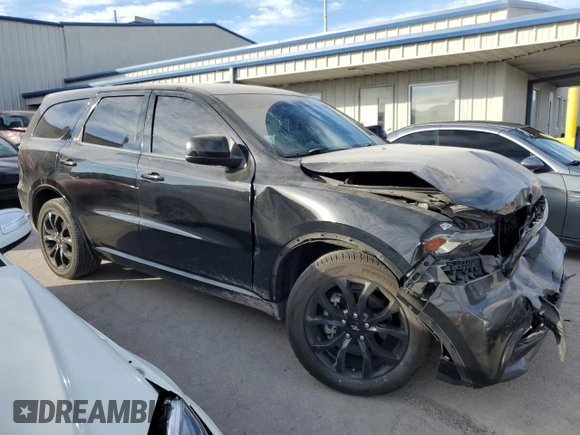 2019 Dodge Durango SXT Plus with VIN 1C4RDHAG9KC598757, listed as a Copart auction lot 43781245 with 76,862 mi miles and Salvage Title. Bid and sale history available at DreamBid. Image 4.
