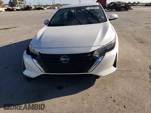 2025 Nissan Sentra SV with VIN 3N1AB8CVXSY214039, listed as a Copart auction lot 49478035 with 4,729 mi miles and Salvage Title. Bid and sale history available at carsss.com. Image 11.