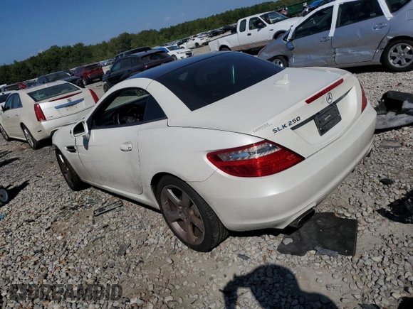 2015 Mercedes-Benz SLK-Class SLK 250 with VIN WDDPK4HA3FF100148, listed as a Copart auction lot 72403834 with 63,887 mi miles and Salvage Title. Bid and sale history available at carsss.com. Image 2.