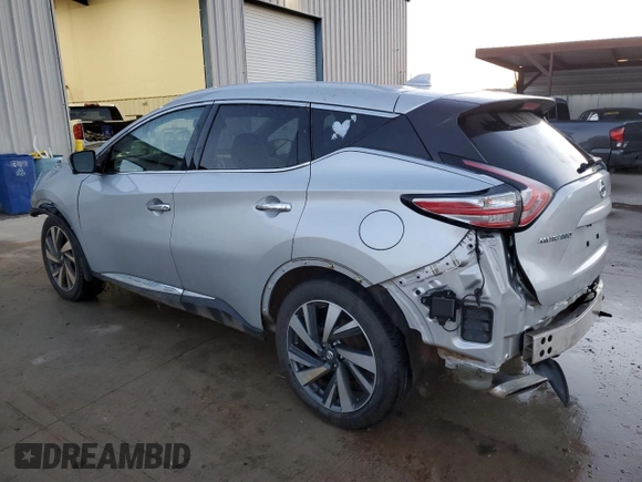 2017 Nissan Murano SL with VIN 5N1AZ2MHXHN124602, listed as a Copart auction lot 45044375 with 160,176 mi miles and Clean Title. Bid and sale history available at DreamBid. Image 2.