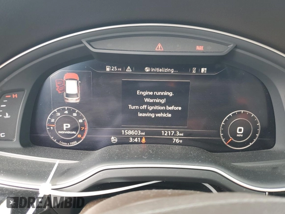 2017 Audi Q7 Prestige with VIN WA1VABF76HD056414, listed as a Copart auction lot 53529385 with 158,603 mi miles and Clean Title. Bid and sale history available at carsss.com. Image 9.