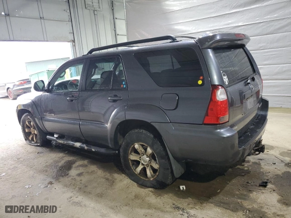 2006 Toyota 4Runner SR5 with VIN JTEBT14R868035163, listed as a Copart auction lot 52455065 with 215,921 mi miles and Clean Title. Bid and sale history available at carsss.com. Image 2.